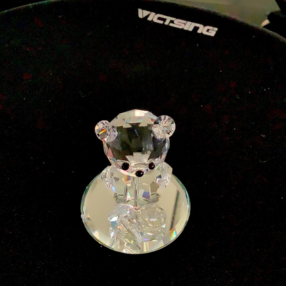 Swarovski Crystal figure baby bear with pacifier